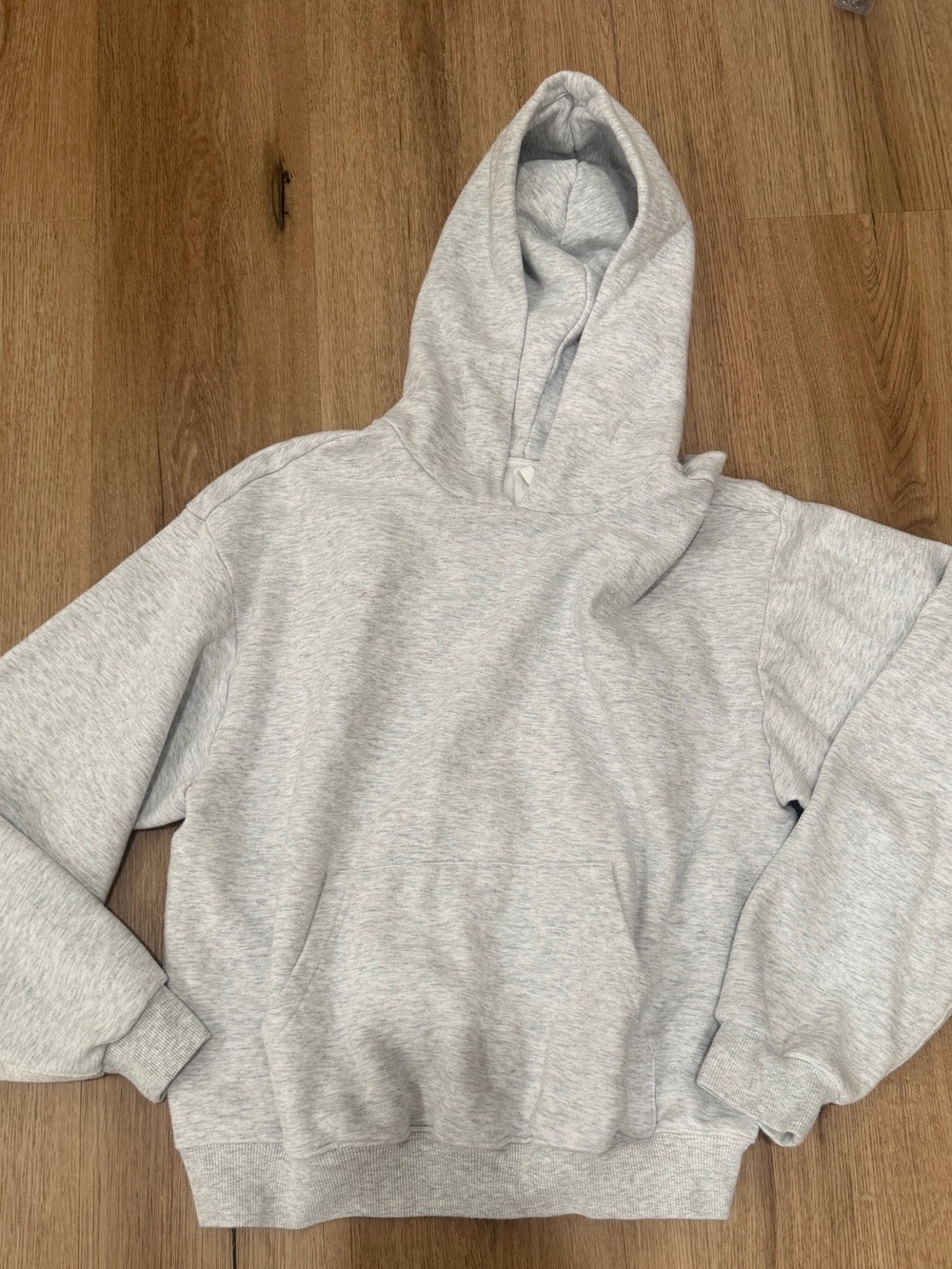 SKIMS Light Gray Hooded Women's Sweatshirt